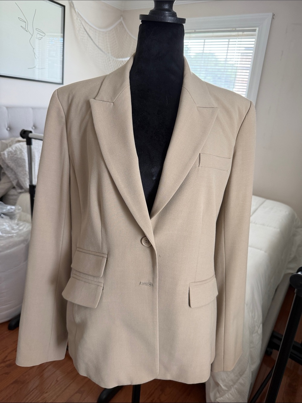 Victoria’s Secret Two-Button Tailored Blazer and Wide-Leg Pant Suit